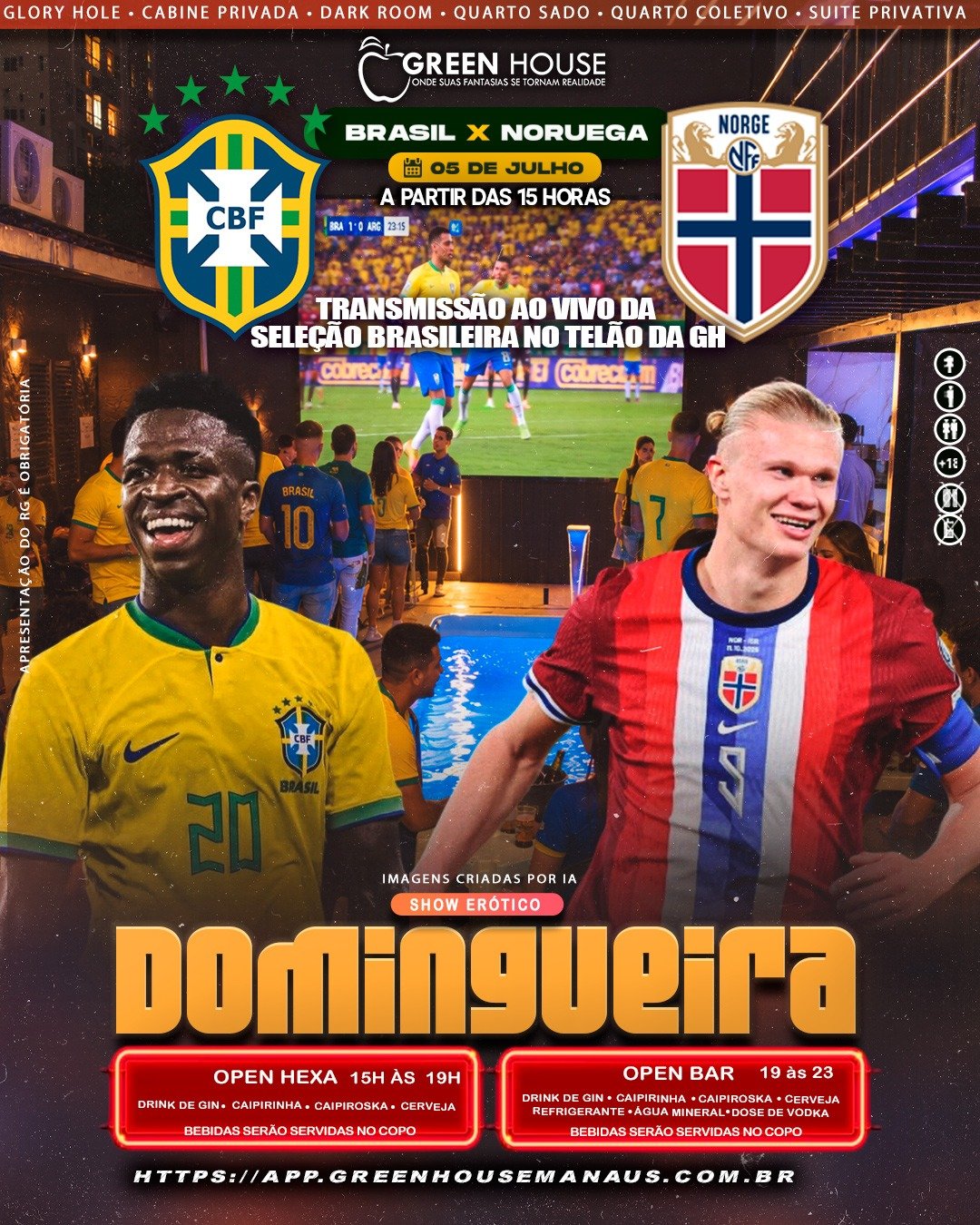 Domingueira – Jogo do Brasil 05/07